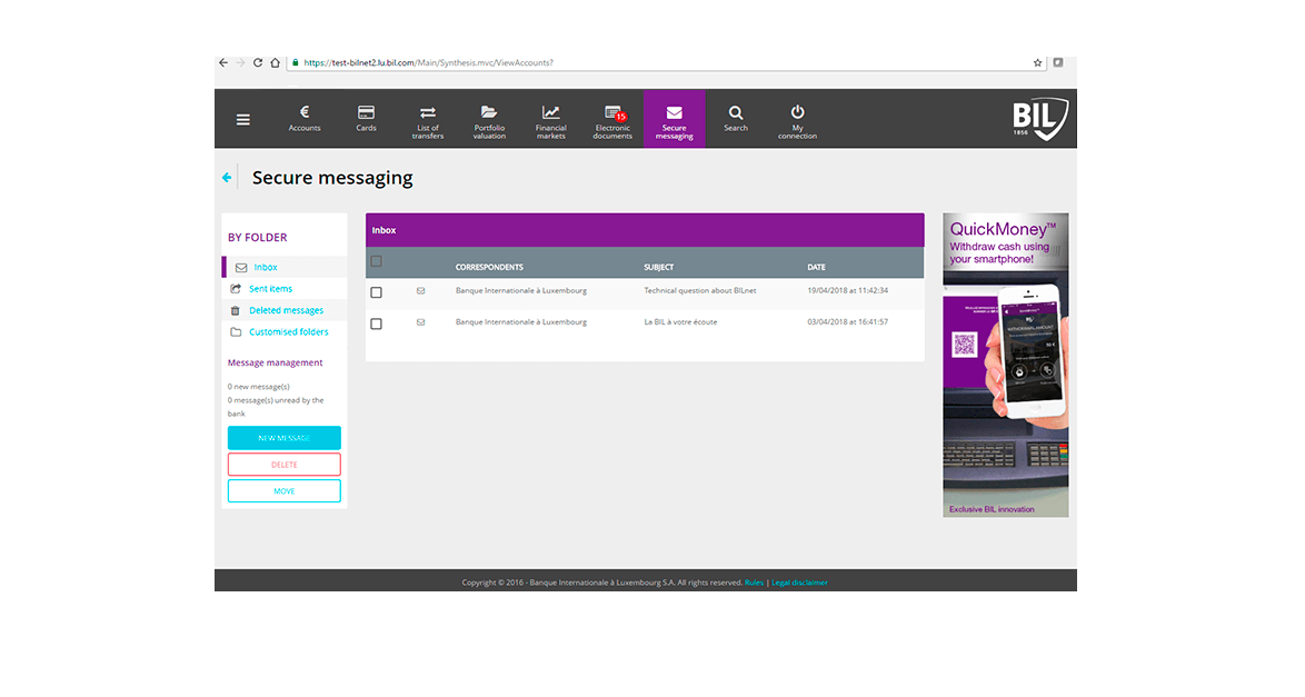 Online Bank Banque Internationale A Luxembourg