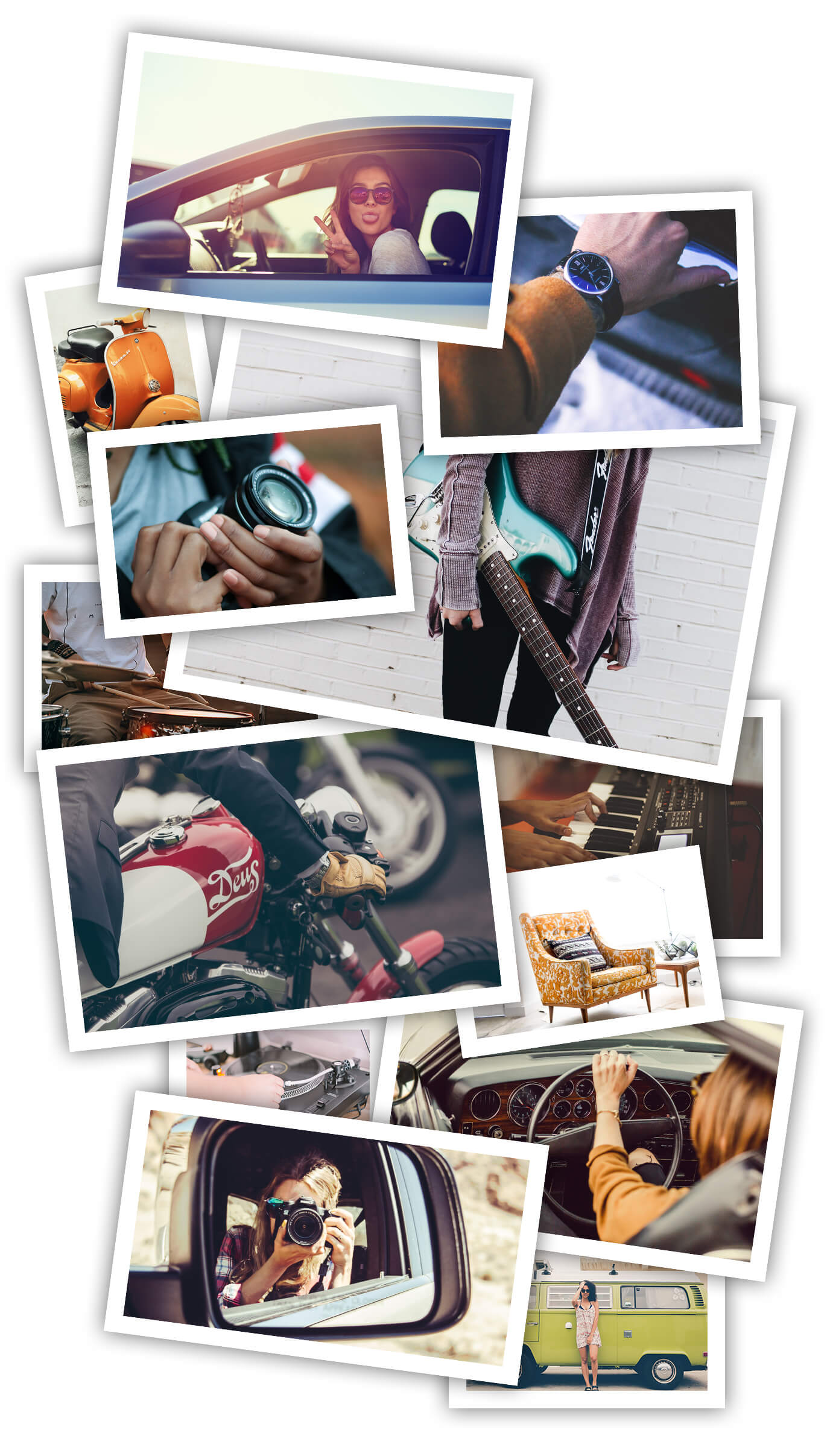 Images d'objets financés à partir d'un prêt personnel