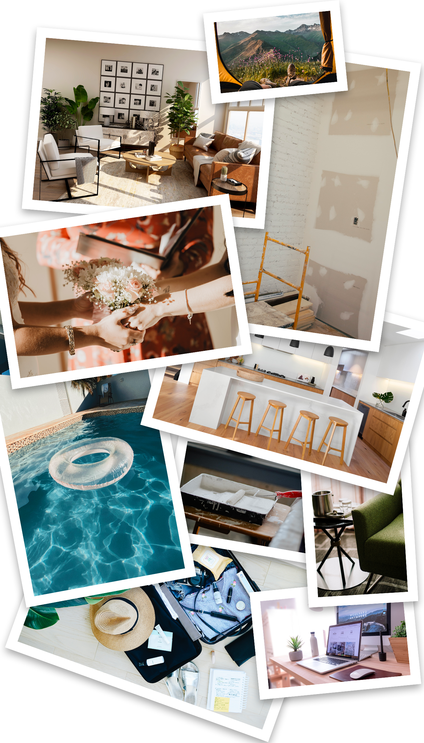 Images d'objets financés à partir d'un prêt personnel