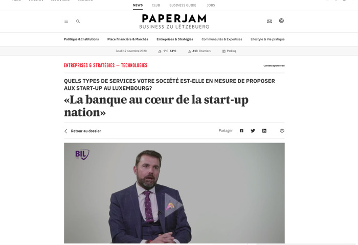 Cover Paperjam - «Tout commence par une belle rencontre»