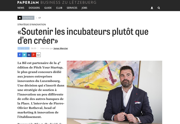 Cover Paperjam - «Soutenir les incubateurs plutôt que d’en créer»