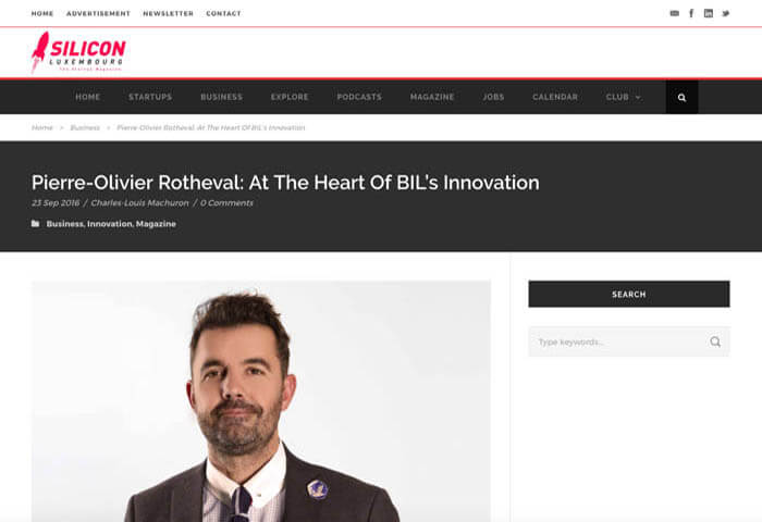 Cover Silicon Luxembourg - Pierre-Olivier Rotheval: At The Heart Of BIL’s Innovation