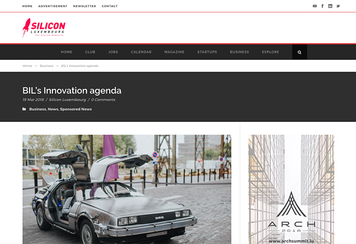 Cover Silicon Luxembourg - BIL’s Innovation agenda