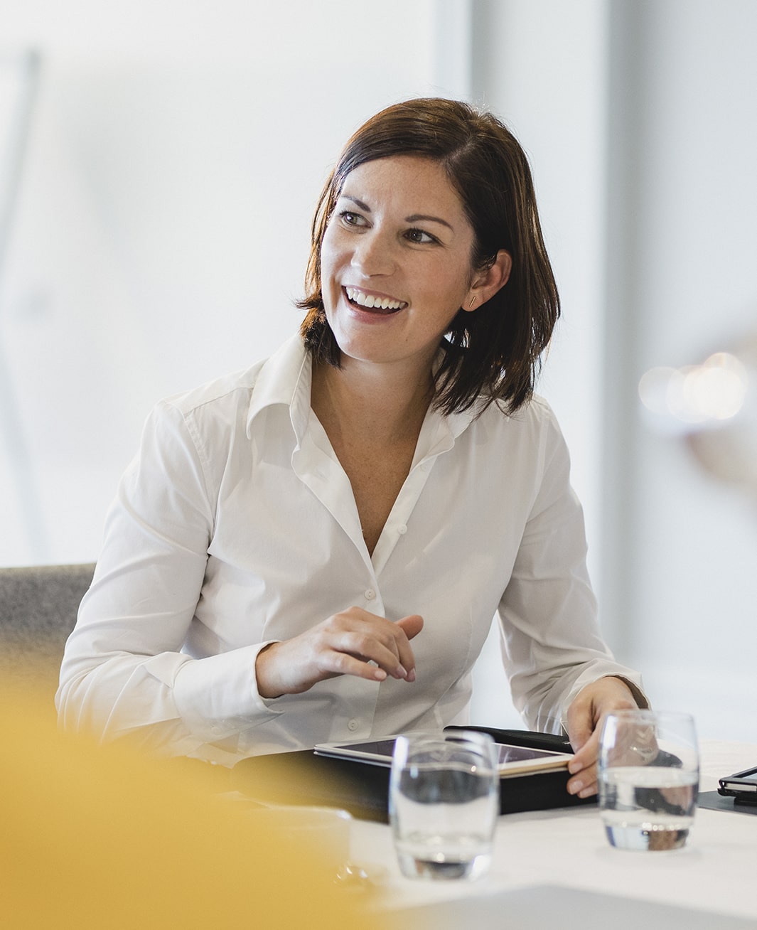 Femme souriante